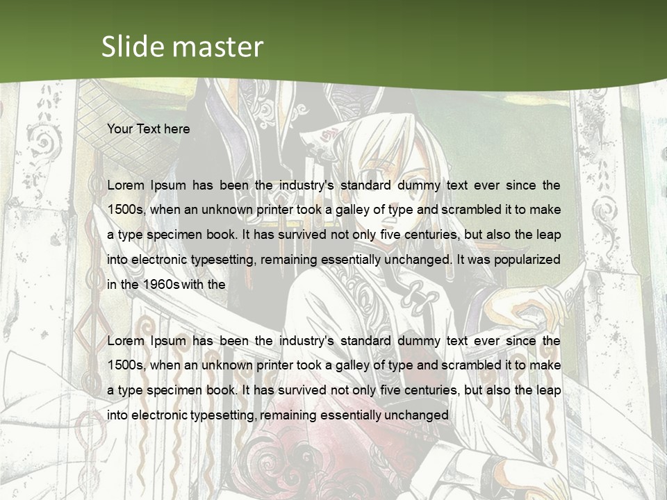 A Couple Of Anime Characters Sitting On A Bench PowerPoint Template