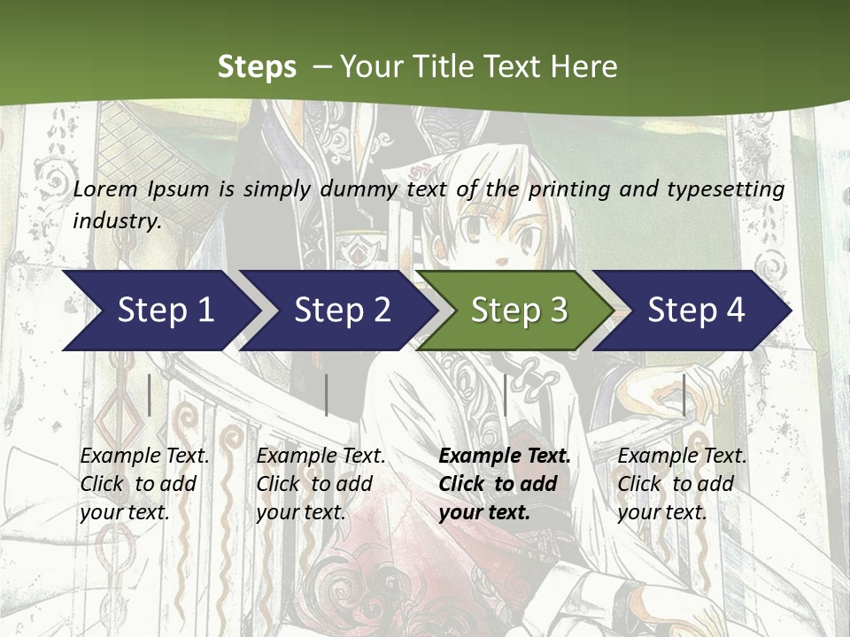 A Couple Of Anime Characters Sitting On A Bench PowerPoint Template