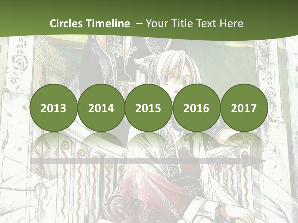 A Couple Of Anime Characters Sitting On A Bench PowerPoint Template