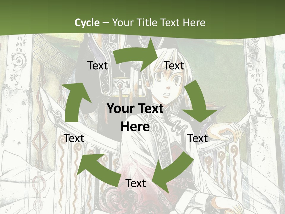 A Couple Of Anime Characters Sitting On A Bench PowerPoint Template