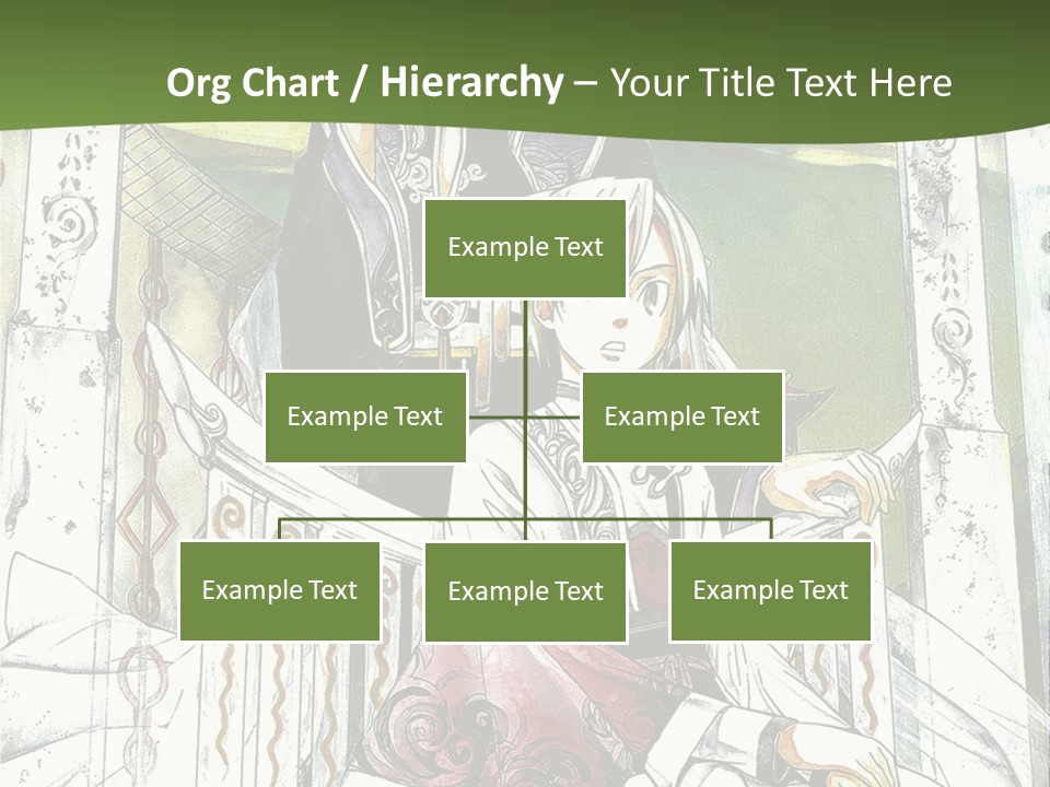 A Couple Of Anime Characters Sitting On A Bench PowerPoint Template
