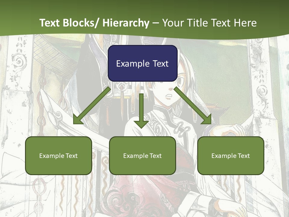 A Couple Of Anime Characters Sitting On A Bench PowerPoint Template