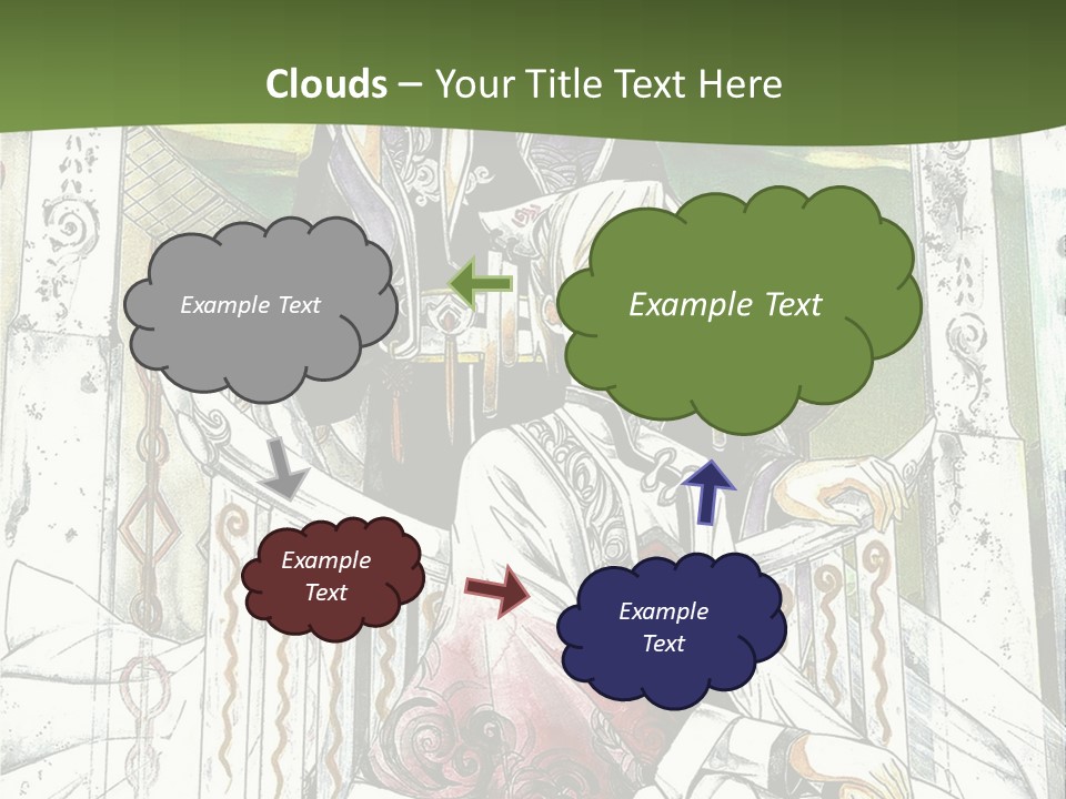 A Couple Of Anime Characters Sitting On A Bench PowerPoint Template