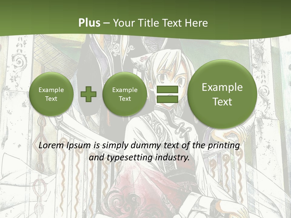 A Couple Of Anime Characters Sitting On A Bench PowerPoint Template