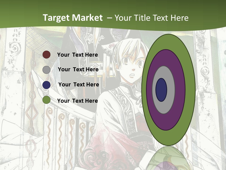 A Couple Of Anime Characters Sitting On A Bench PowerPoint Template