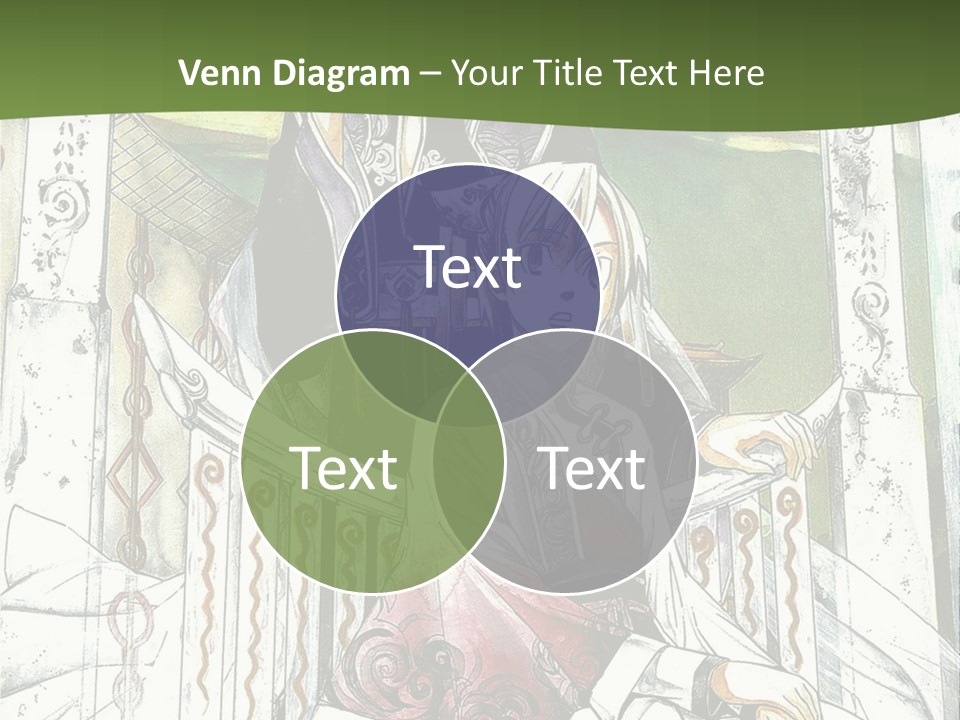 A Couple Of Anime Characters Sitting On A Bench PowerPoint Template