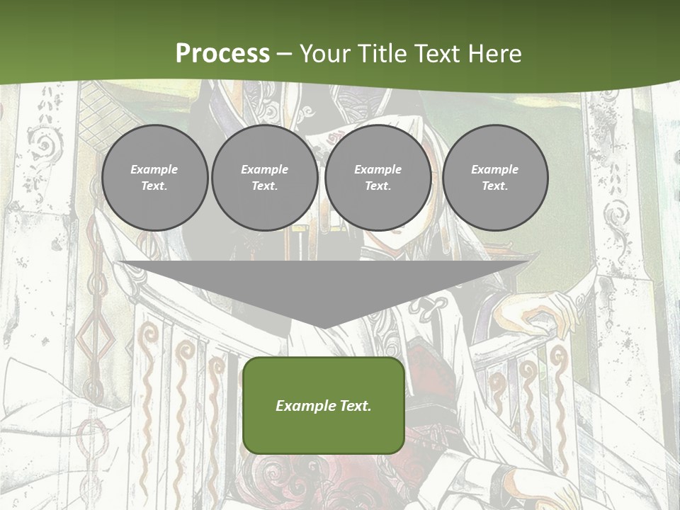 A Couple Of Anime Characters Sitting On A Bench PowerPoint Template