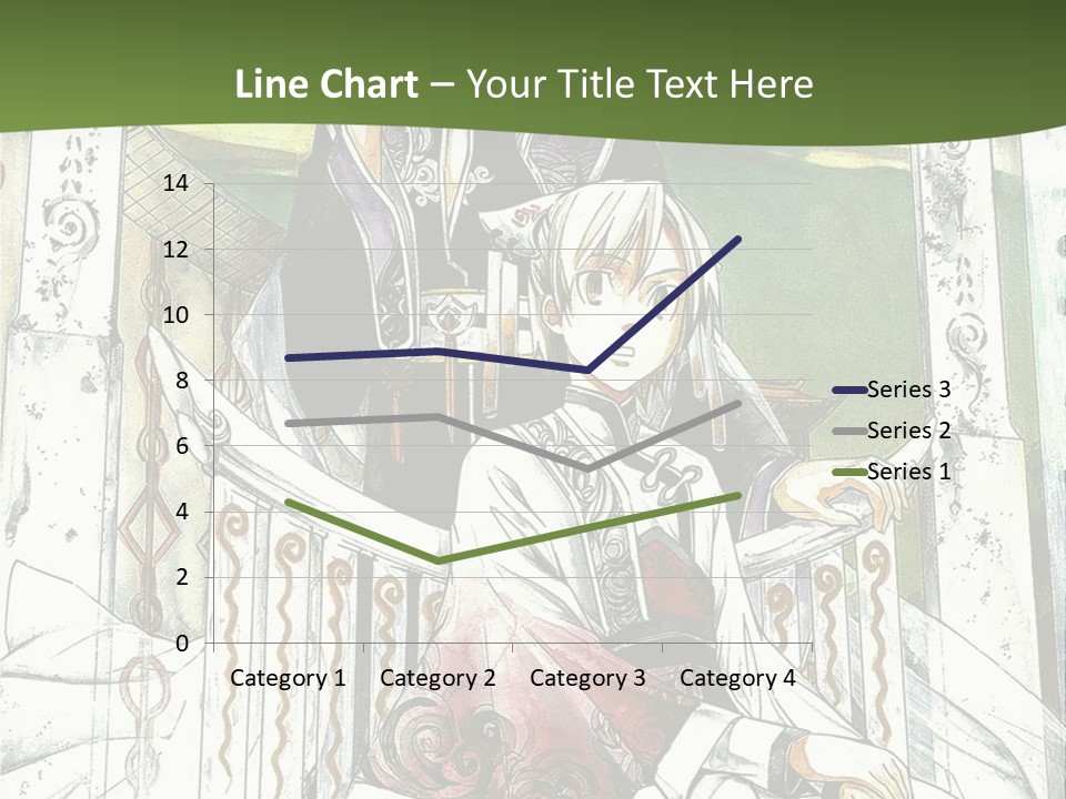 A Couple Of Anime Characters Sitting On A Bench PowerPoint Template