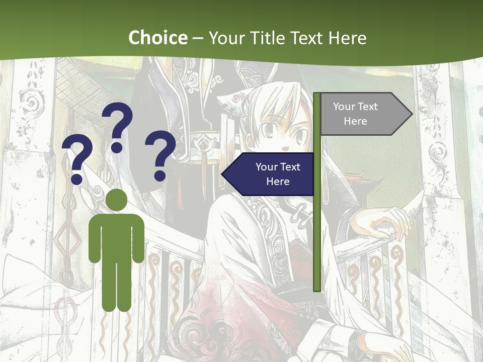 A Couple Of Anime Characters Sitting On A Bench PowerPoint Template