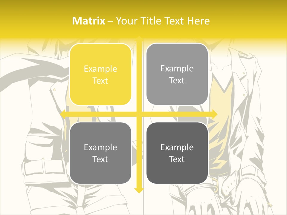 A Woman In Yellow And Black Is Sitting Down PowerPoint Template