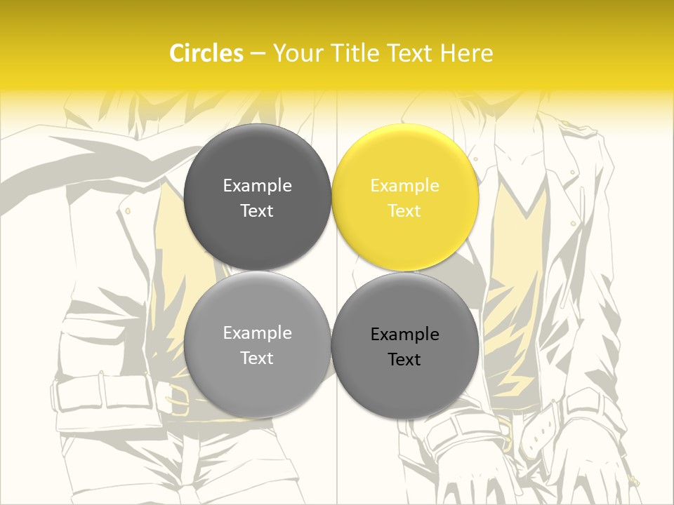 A Woman In Yellow And Black Is Sitting Down PowerPoint Template