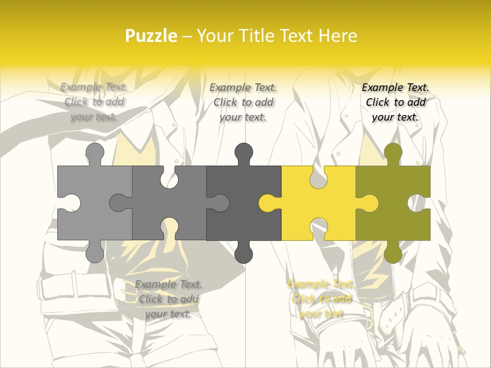 A Woman In Yellow And Black Is Sitting Down PowerPoint Template