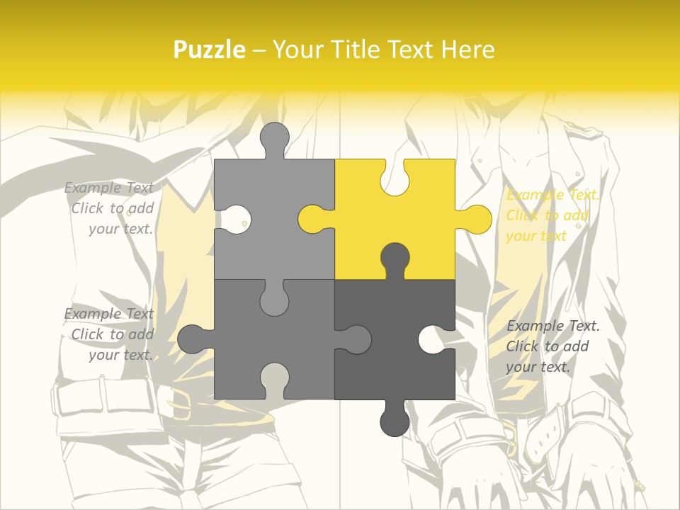 A Woman In Yellow And Black Is Sitting Down PowerPoint Template