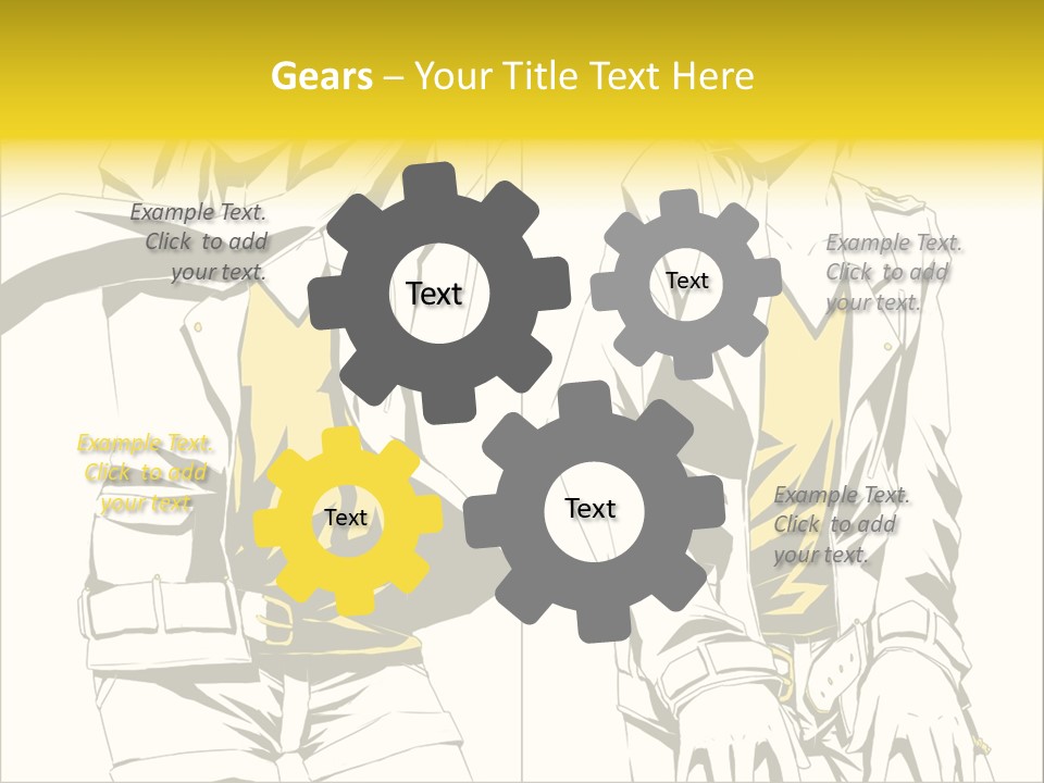 A Woman In Yellow And Black Is Sitting Down PowerPoint Template