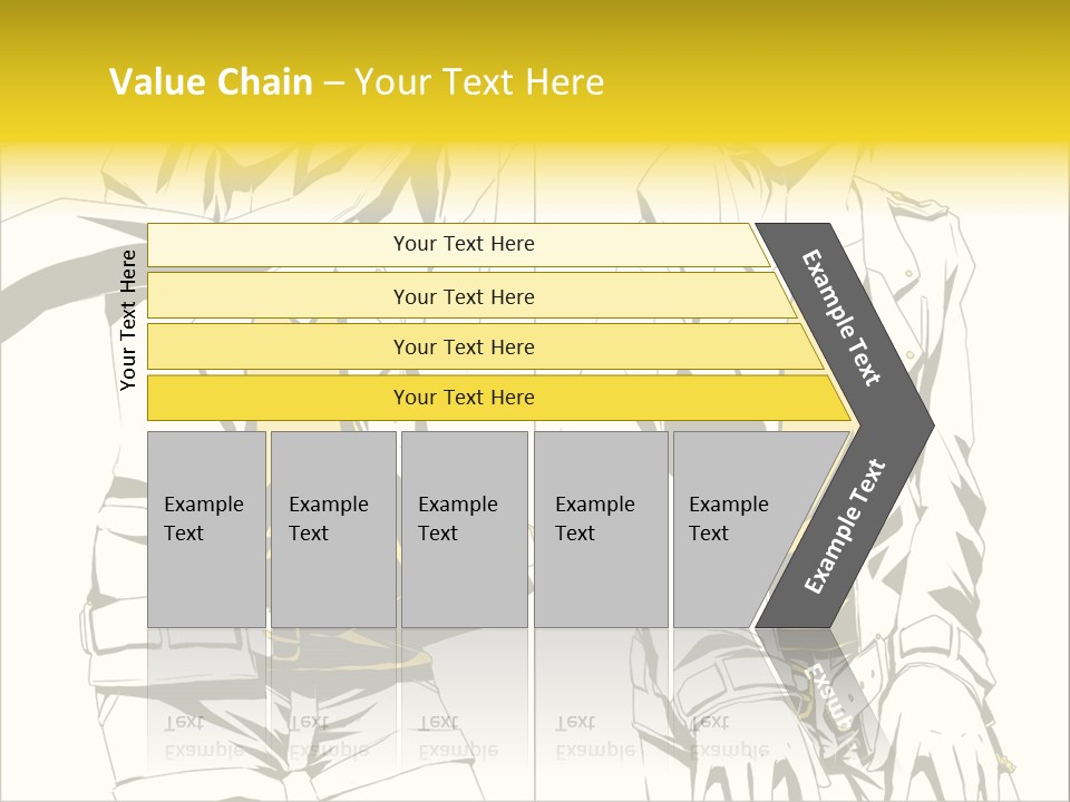 A Woman In Yellow And Black Is Sitting Down PowerPoint Template