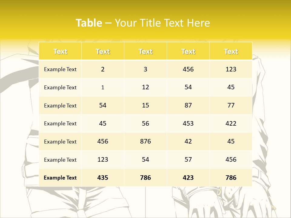 A Woman In Yellow And Black Is Sitting Down PowerPoint Template