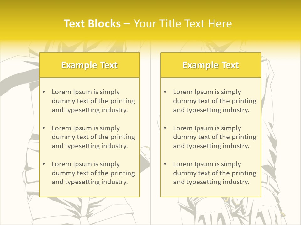 A Woman In Yellow And Black Is Sitting Down PowerPoint Template