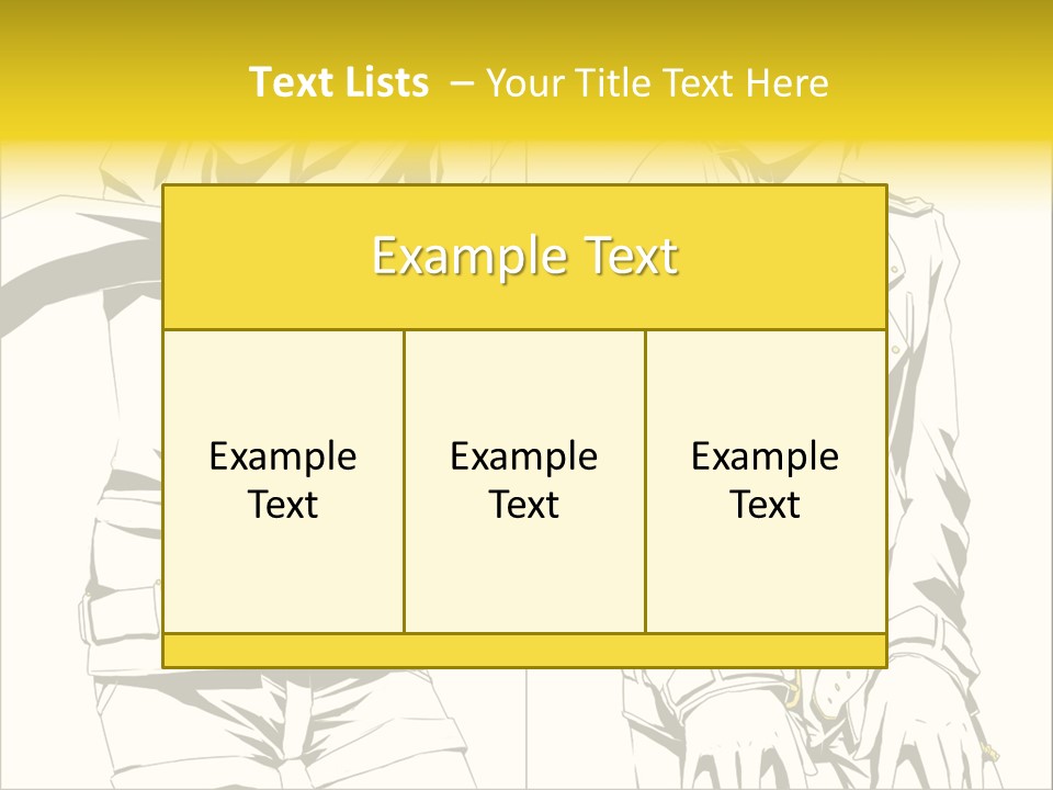 A Woman In Yellow And Black Is Sitting Down PowerPoint Template