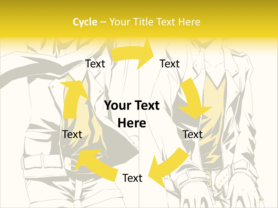 A Woman In Yellow And Black Is Sitting Down PowerPoint Template