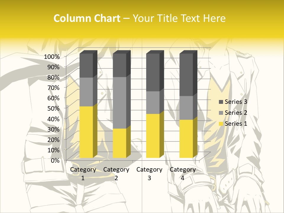 A Woman In Yellow And Black Is Sitting Down PowerPoint Template