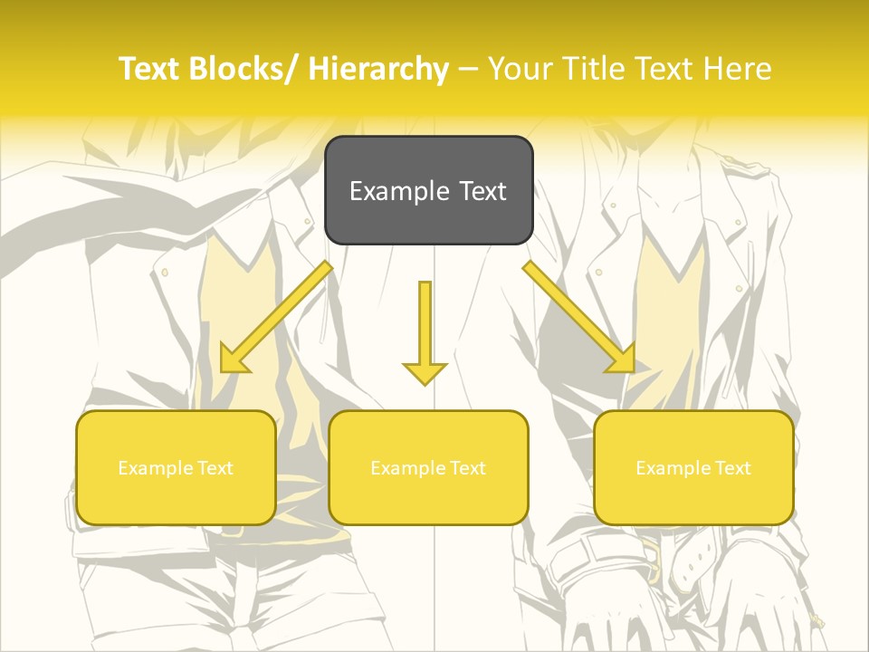 A Woman In Yellow And Black Is Sitting Down PowerPoint Template