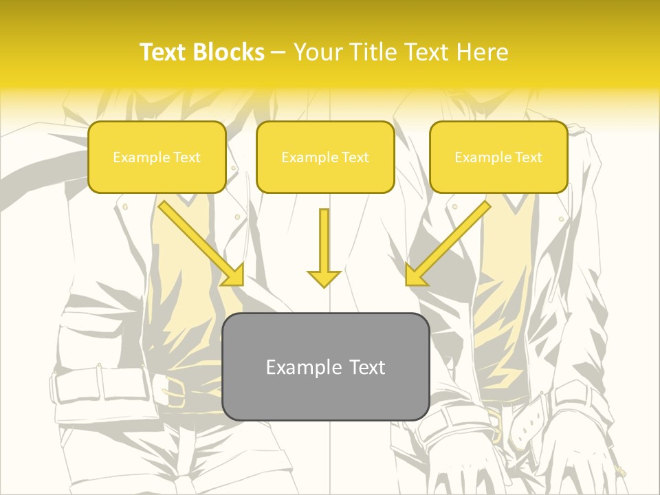 A Woman In Yellow And Black Is Sitting Down PowerPoint Template