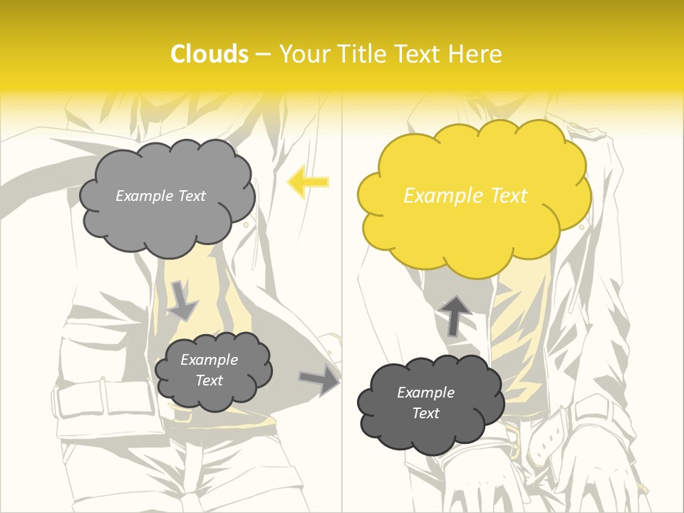 A Woman In Yellow And Black Is Sitting Down PowerPoint Template