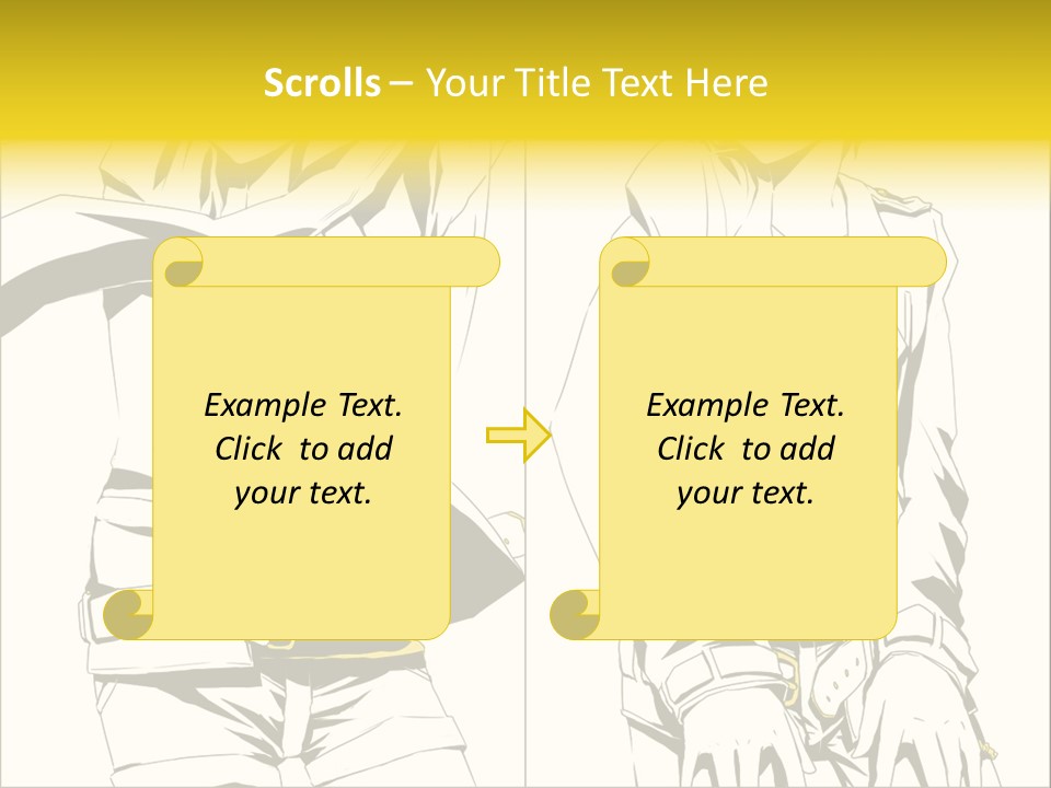 A Woman In Yellow And Black Is Sitting Down PowerPoint Template