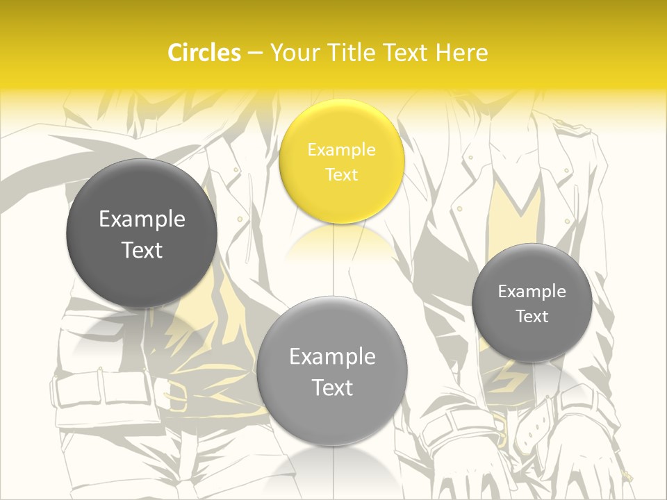 A Woman In Yellow And Black Is Sitting Down PowerPoint Template