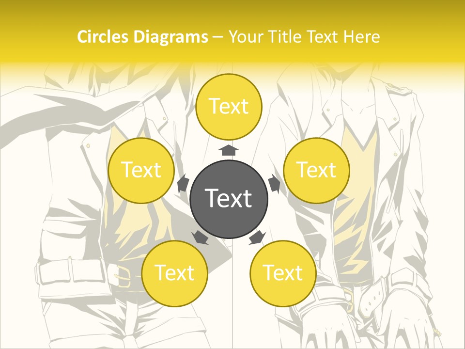 A Woman In Yellow And Black Is Sitting Down PowerPoint Template