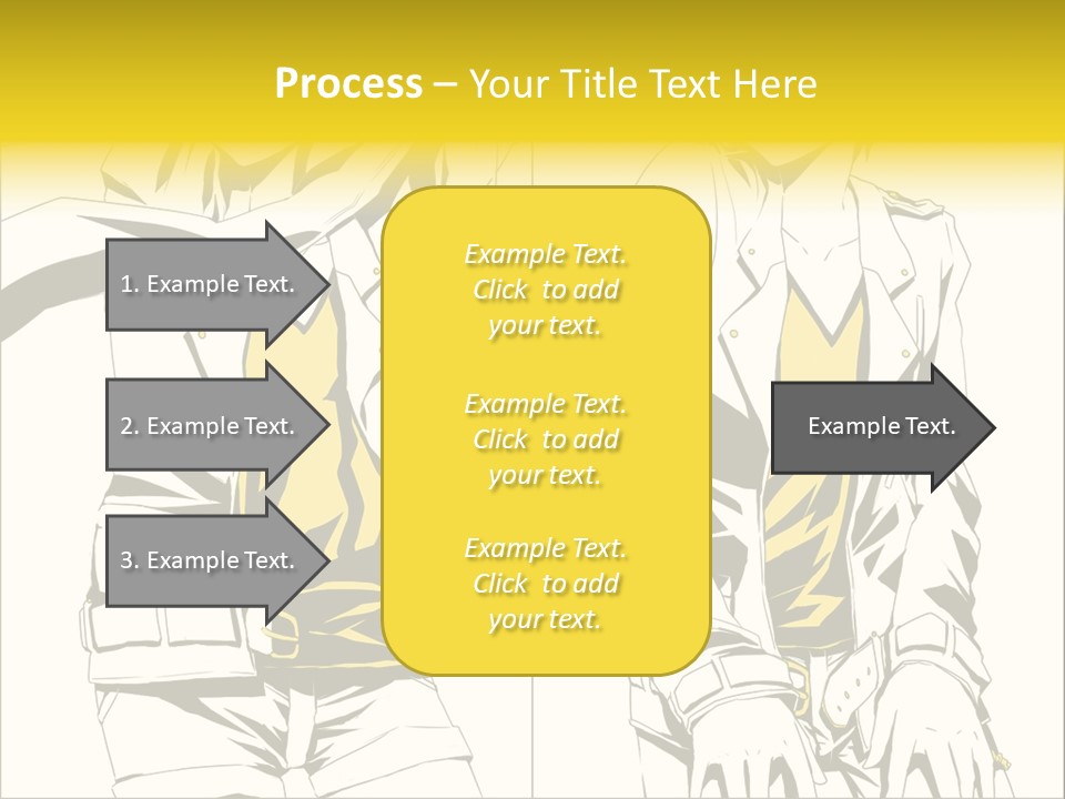 A Woman In Yellow And Black Is Sitting Down PowerPoint Template