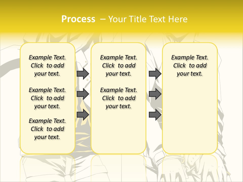 A Woman In Yellow And Black Is Sitting Down PowerPoint Template