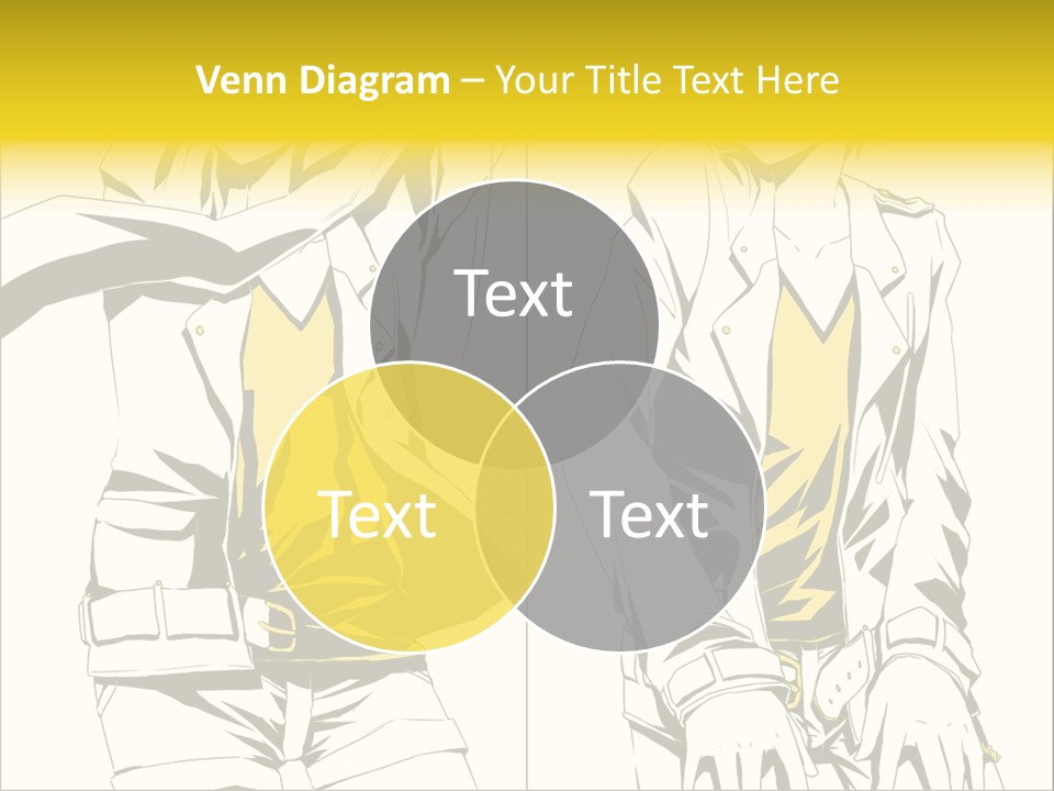 A Woman In Yellow And Black Is Sitting Down PowerPoint Template