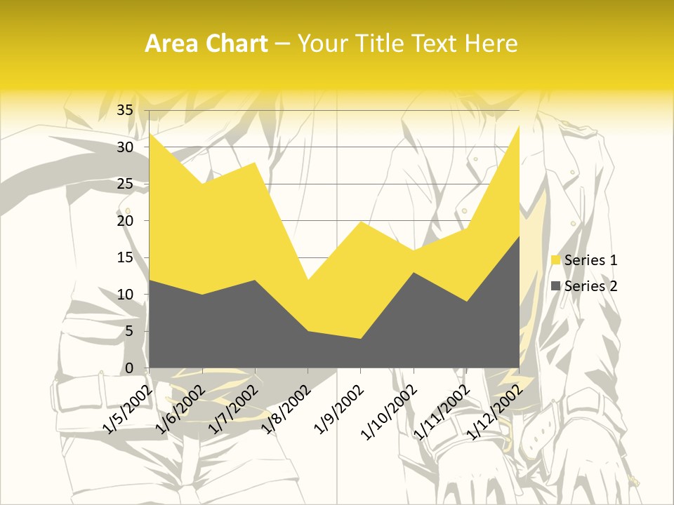 A Woman In Yellow And Black Is Sitting Down PowerPoint Template