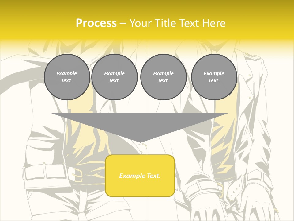 A Woman In Yellow And Black Is Sitting Down PowerPoint Template
