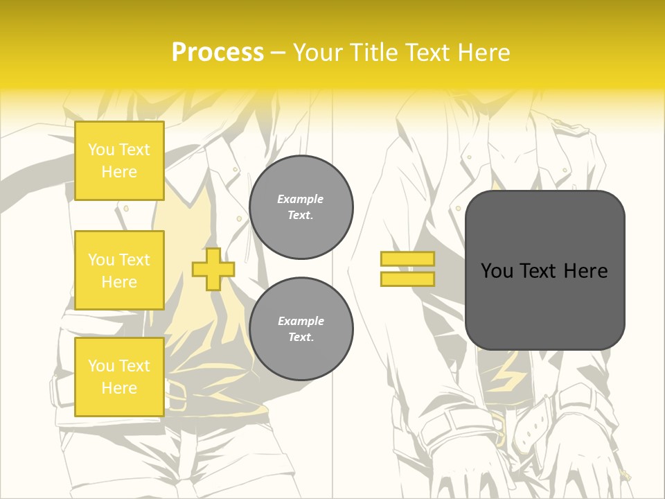 A Woman In Yellow And Black Is Sitting Down PowerPoint Template