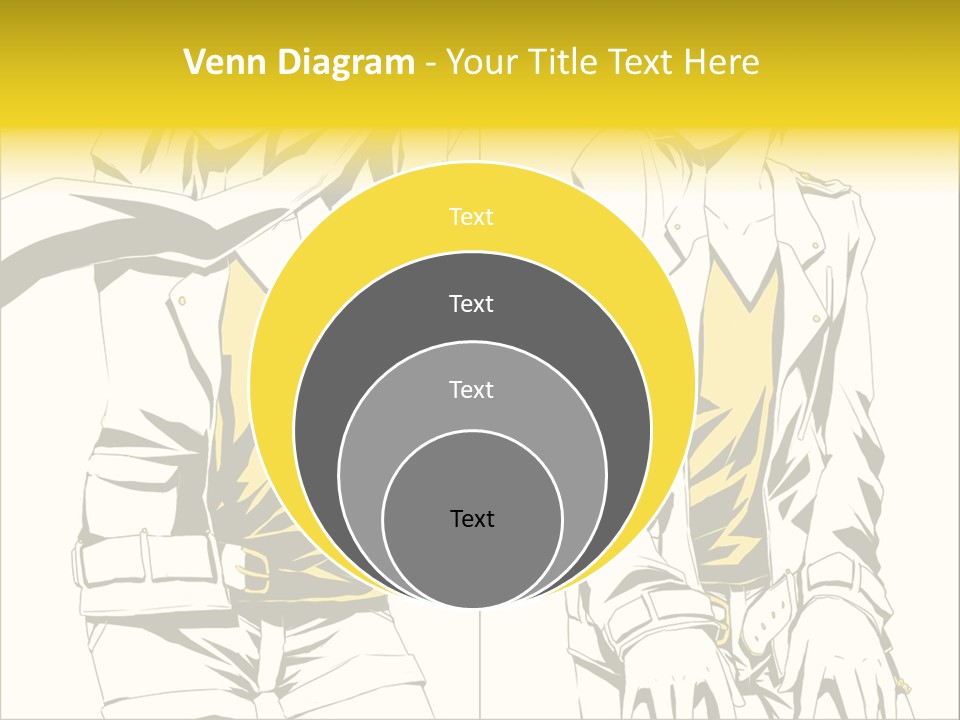 A Woman In Yellow And Black Is Sitting Down PowerPoint Template