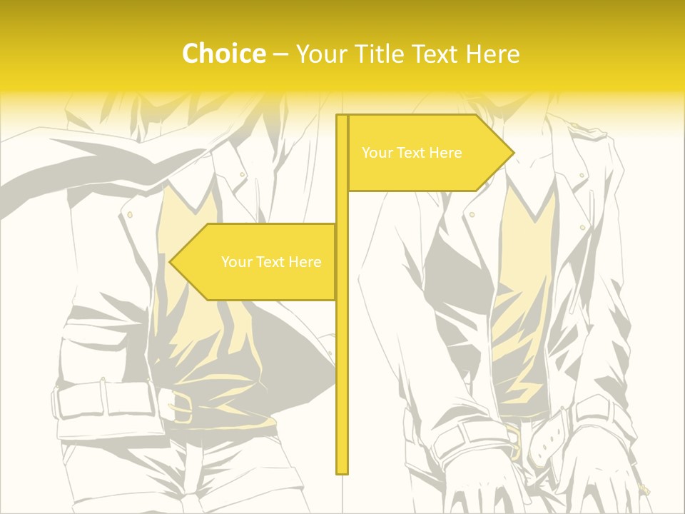 A Woman In Yellow And Black Is Sitting Down PowerPoint Template