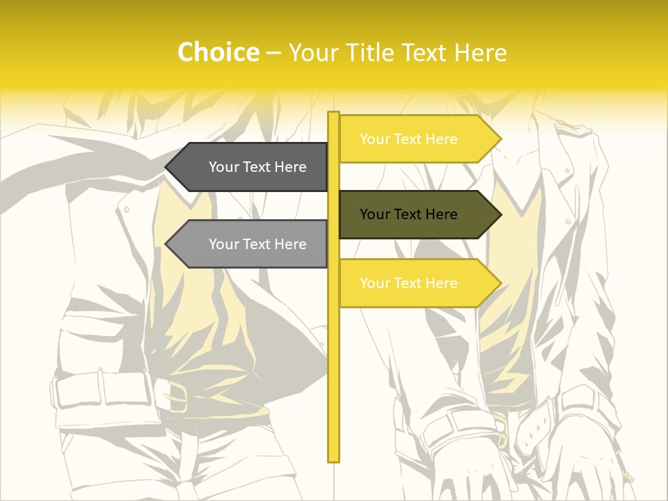 A Woman In Yellow And Black Is Sitting Down PowerPoint Template