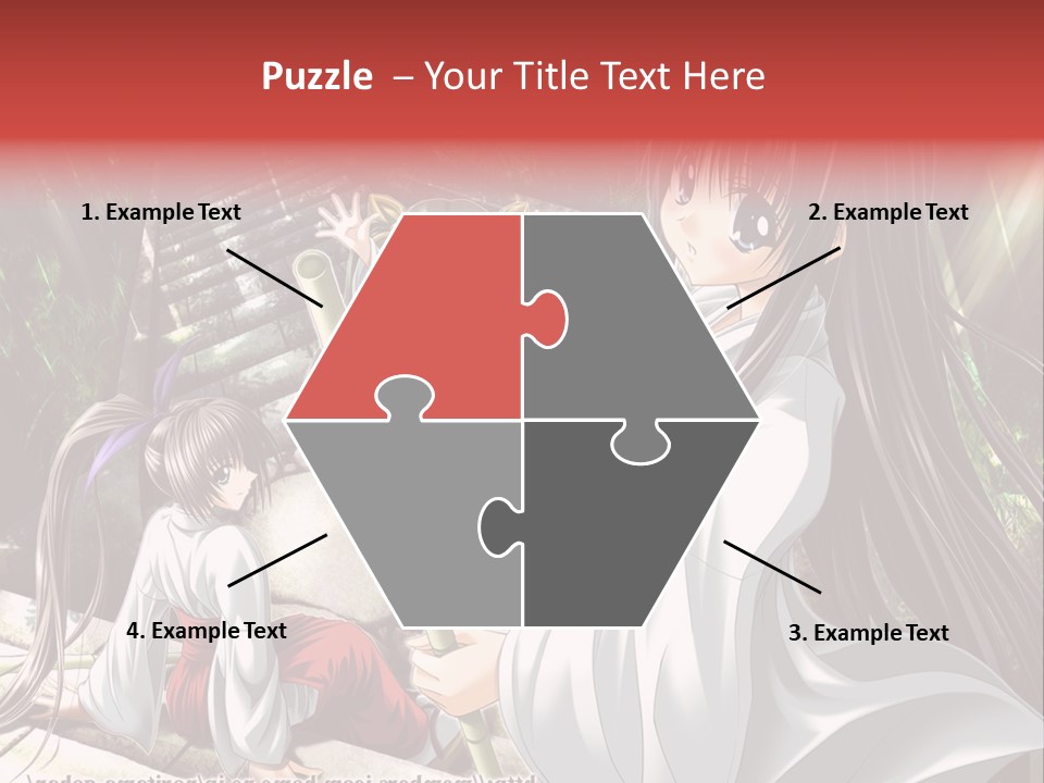 A Woman In A White Dress Standing Next To Another Woman PowerPoint Template