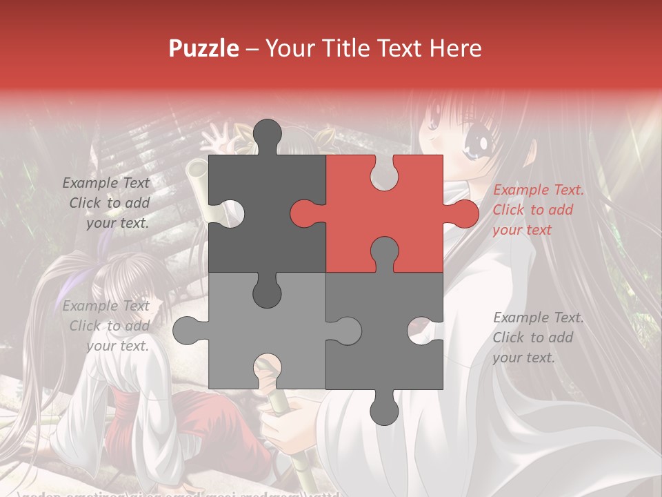 A Woman In A White Dress Standing Next To Another Woman PowerPoint Template