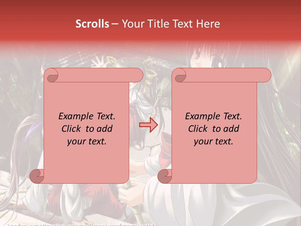 A Woman In A White Dress Standing Next To Another Woman PowerPoint Template