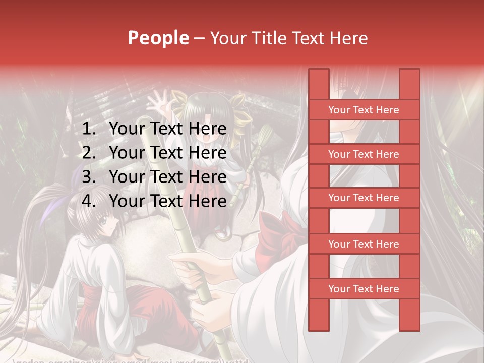 A Woman In A White Dress Standing Next To Another Woman PowerPoint Template