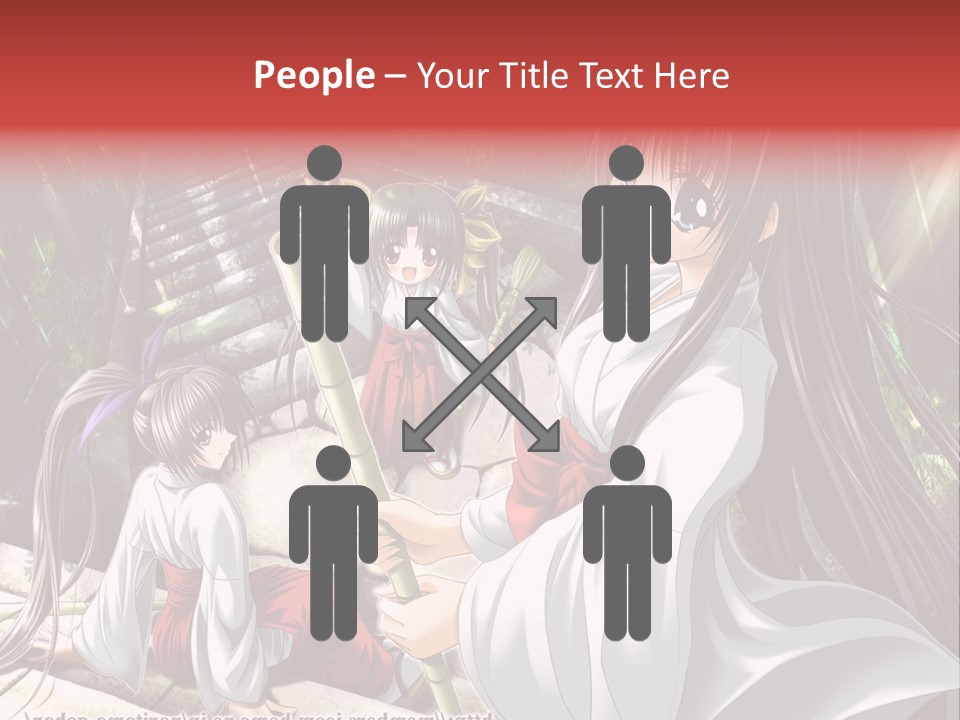 A Woman In A White Dress Standing Next To Another Woman PowerPoint Template