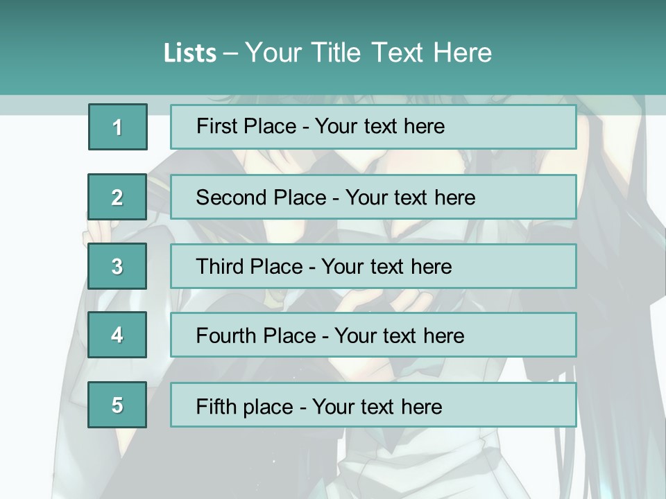 A Couple Of Anime Characters Hugging Each Other PowerPoint Template