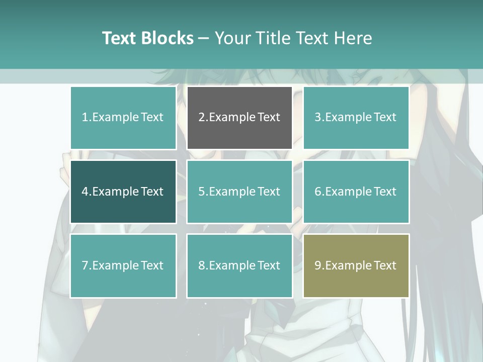 A Couple Of Anime Characters Hugging Each Other PowerPoint Template