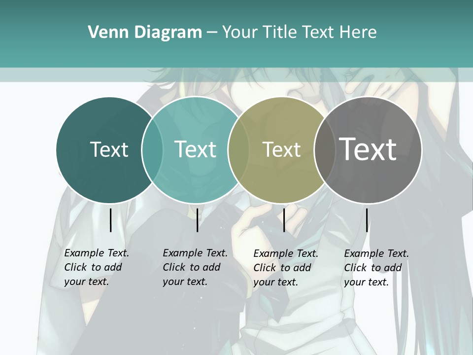 A Couple Of Anime Characters Hugging Each Other PowerPoint Template