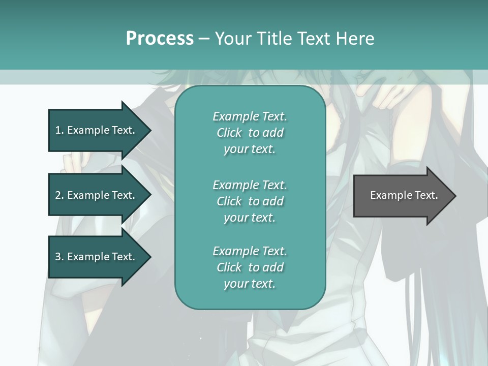 A Couple Of Anime Characters Hugging Each Other PowerPoint Template