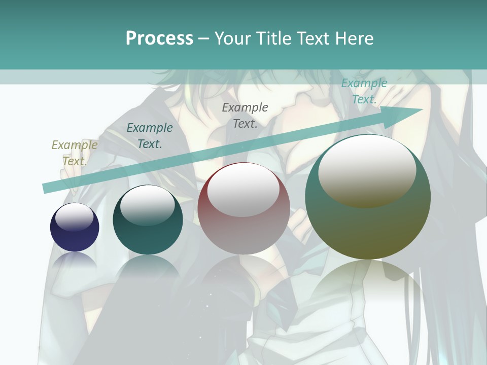 A Couple Of Anime Characters Hugging Each Other PowerPoint Template