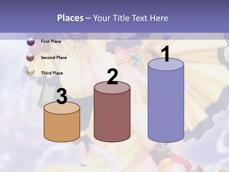 A Girl In A Yellow Dress With Angel Wings PowerPoint Template